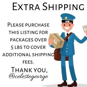 Additional Shipping LABEL $6.49 up to 5 lb